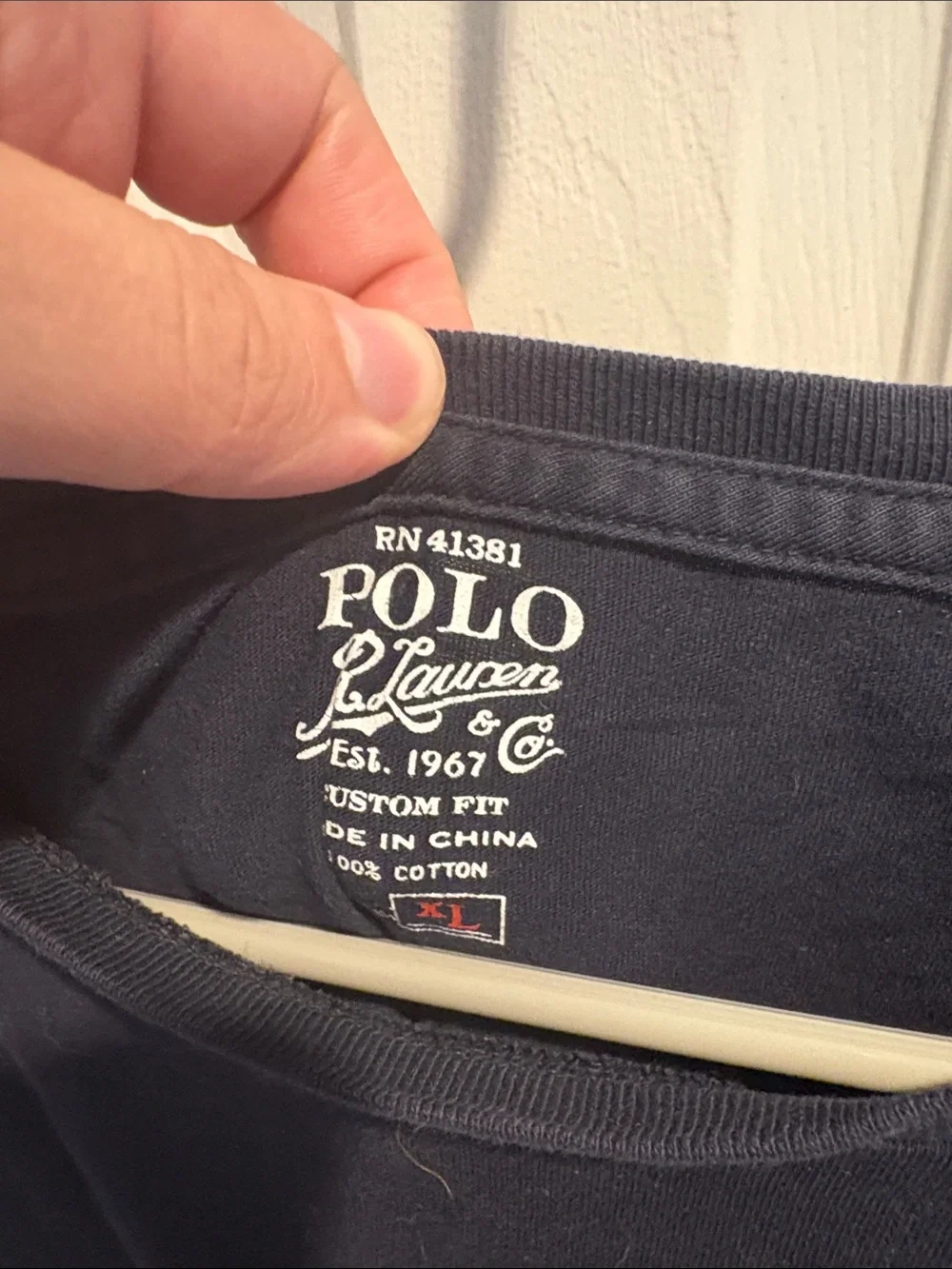 Polo by Ralph Lauren Navy Short Sleeve Tee with Red Pony